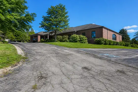 Medical office building driveway before sealcoating